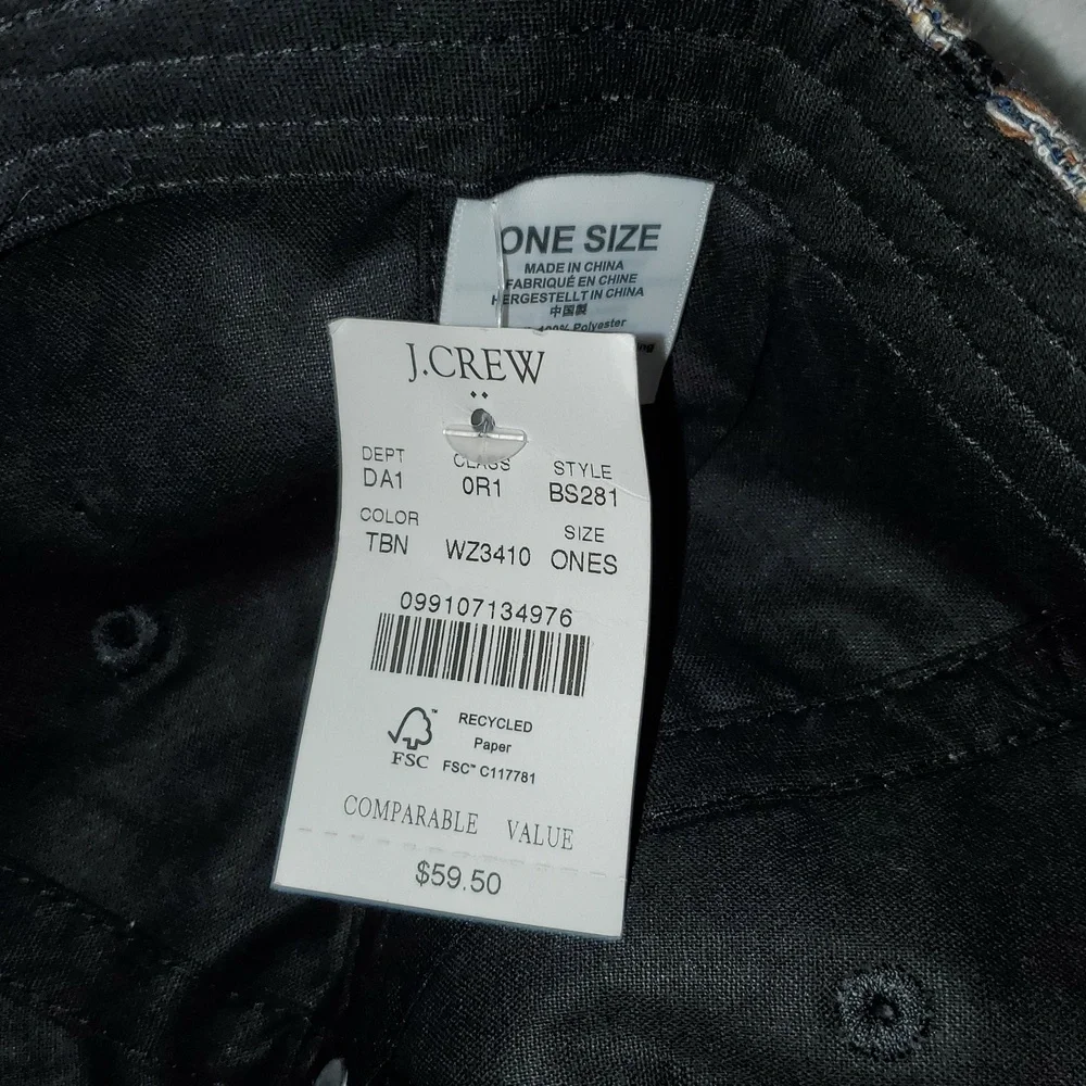 NWT J. Crew Unisex Tweed Baseball Cap